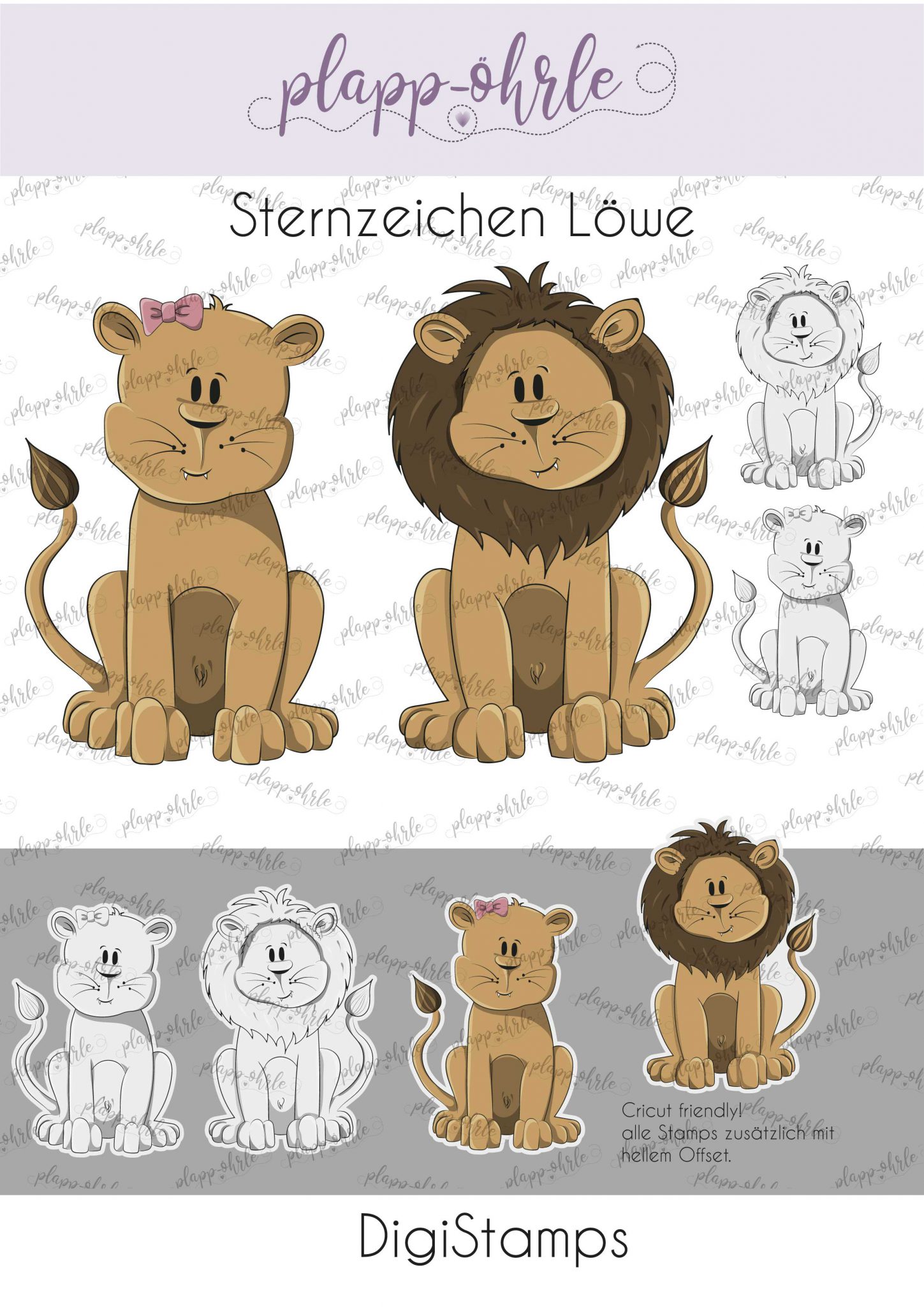 31+ Sprueche ueber sternzeichen loewe , Löwe DigiStamps, Galanterie und Papiere Plappöhrle